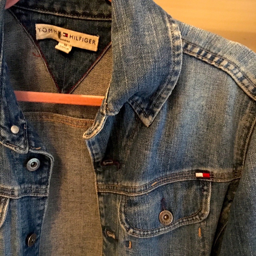 Oversized Tomy Hilfiger jean jacket, barely worn
